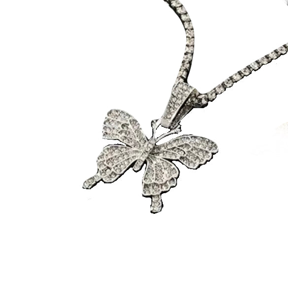 Buttery Rhinestone Necklace