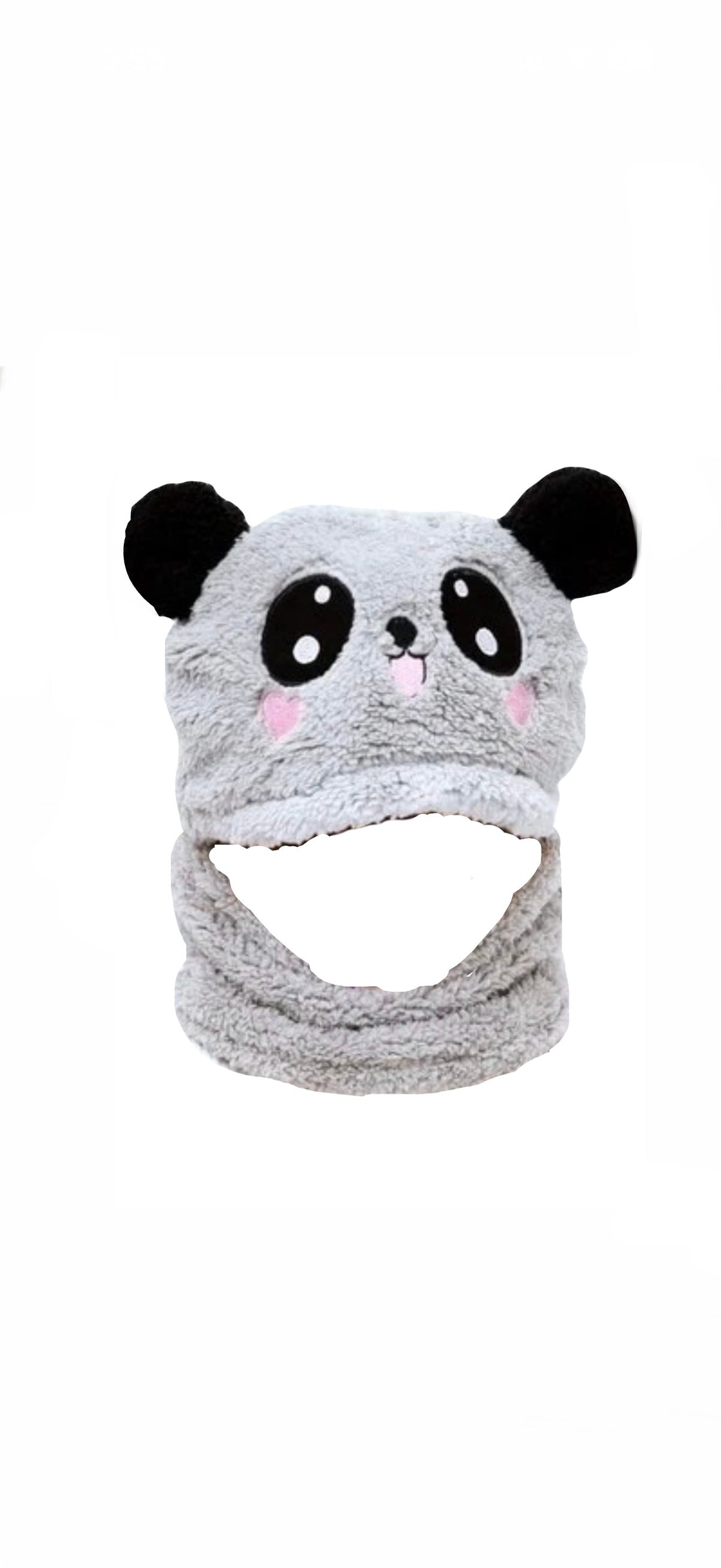 Panda Winter Fleece Cap For Kids