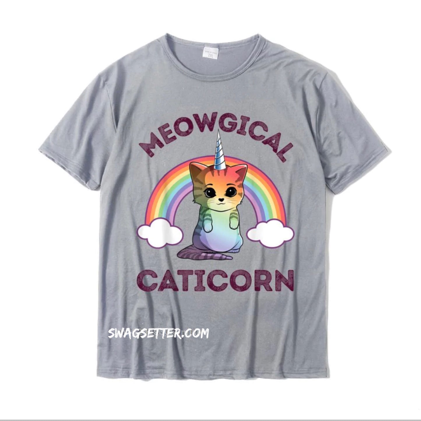 Meowgical Caticorn T Shirt Cotton Casual