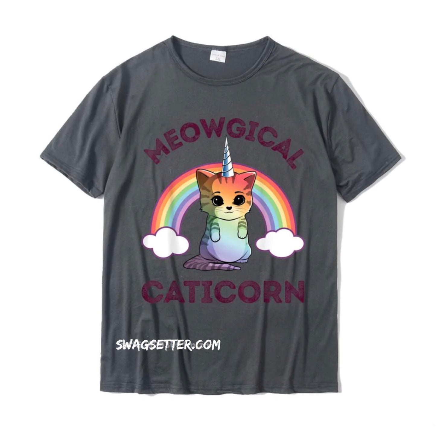 Meowgical Caticorn T Shirt Cotton Casual