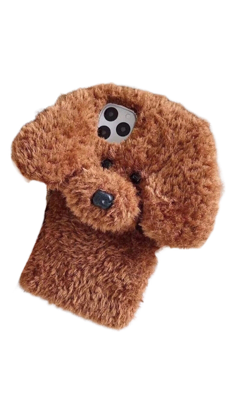 Plush Dog Soft Phone Case For Apple iPhone Cover