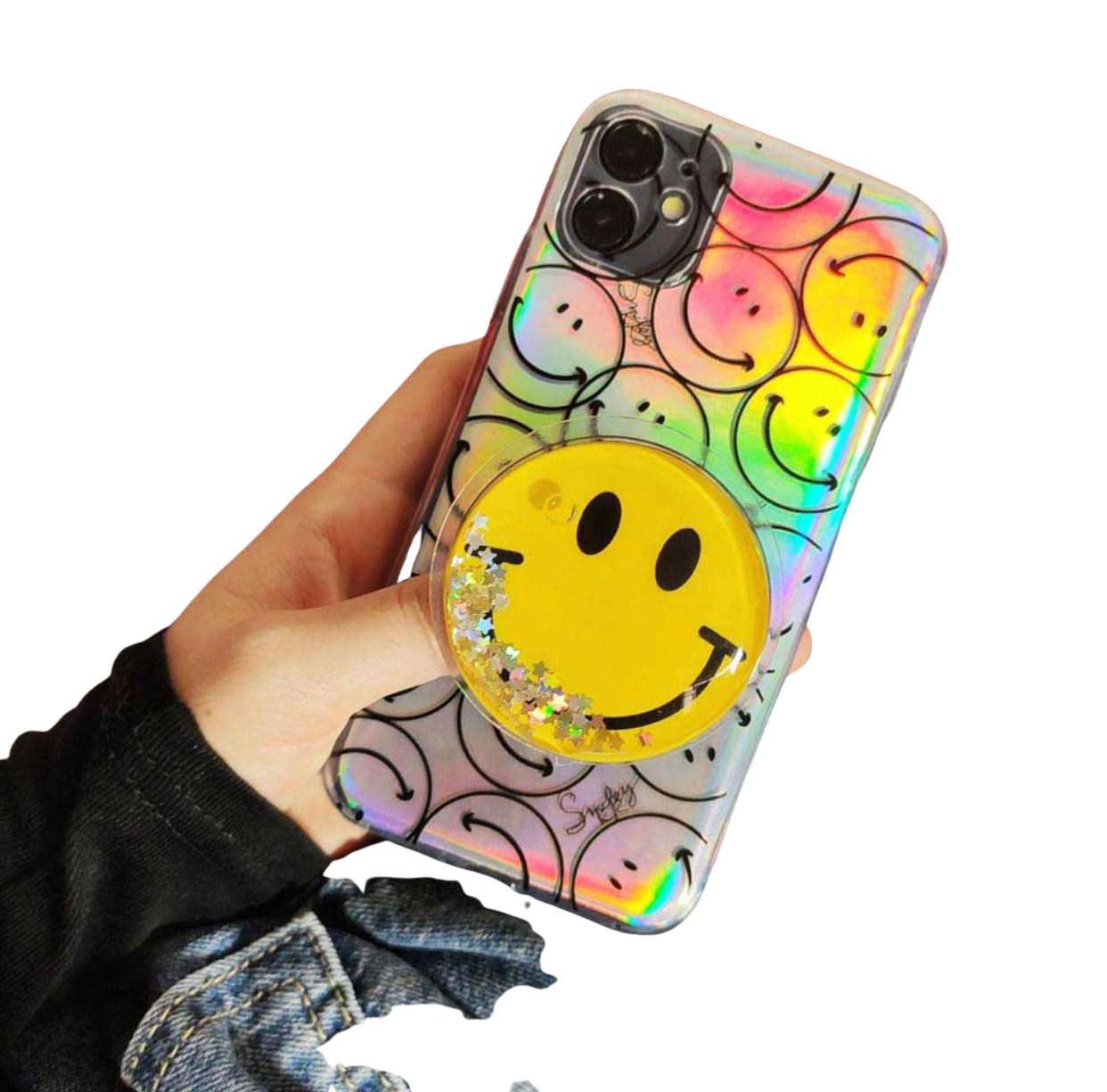 Smile Stand Holder Phone Case For iphone cover