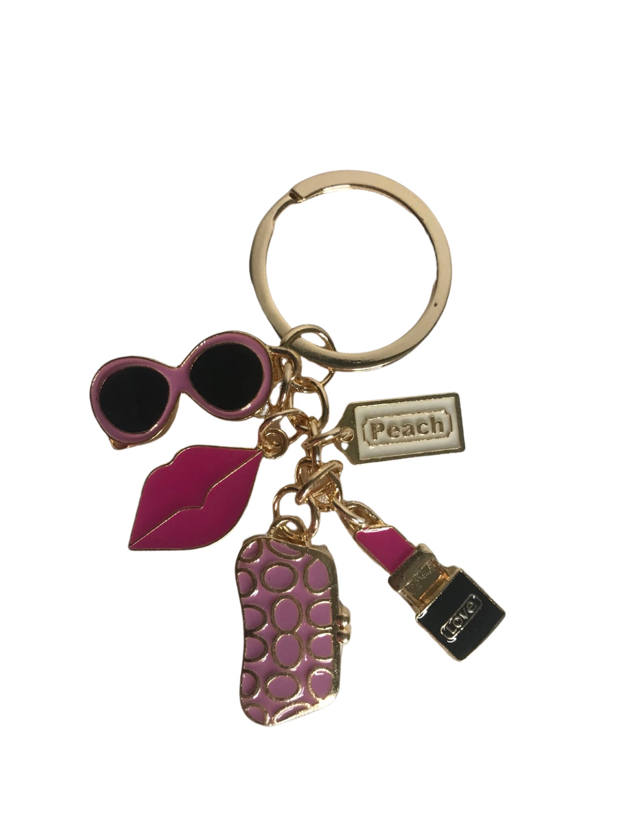 Girly Five Charm Keychain