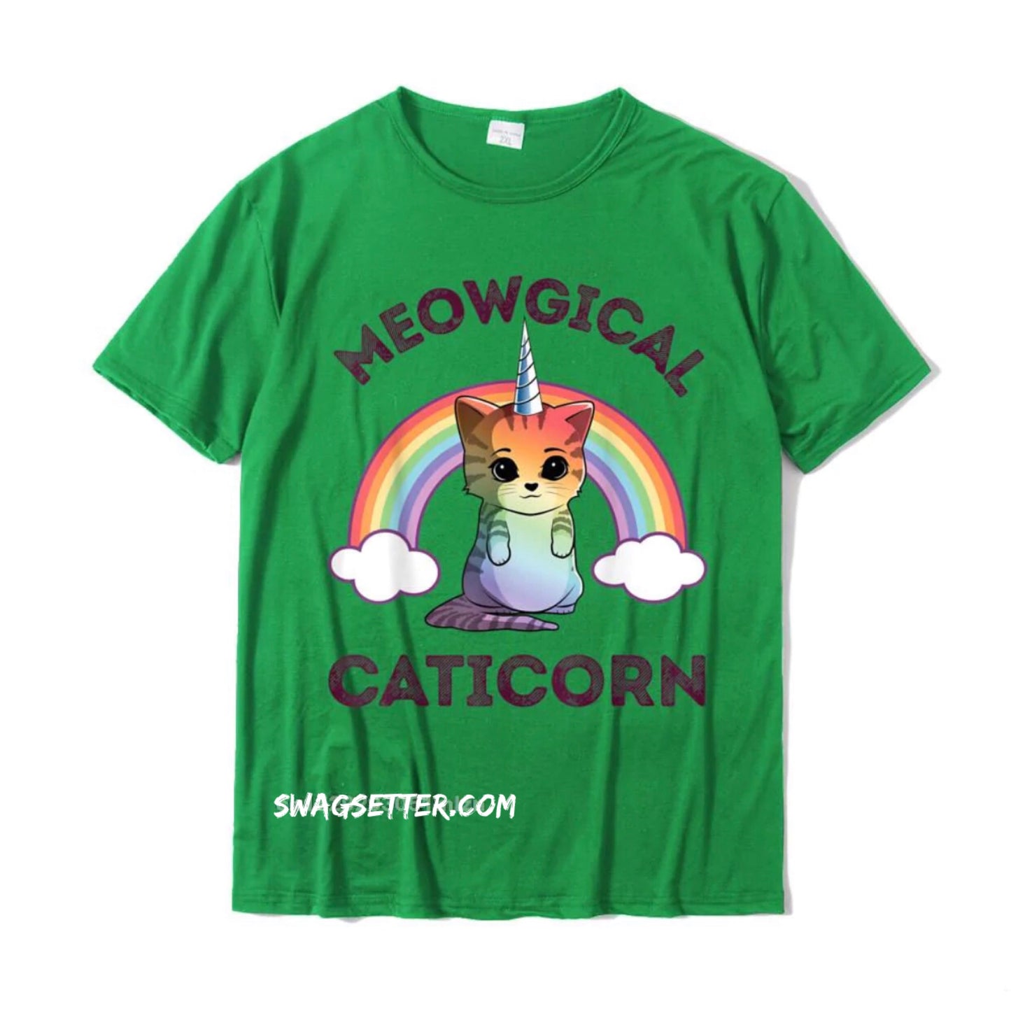 Meowgical Caticorn T Shirt Cotton Casual