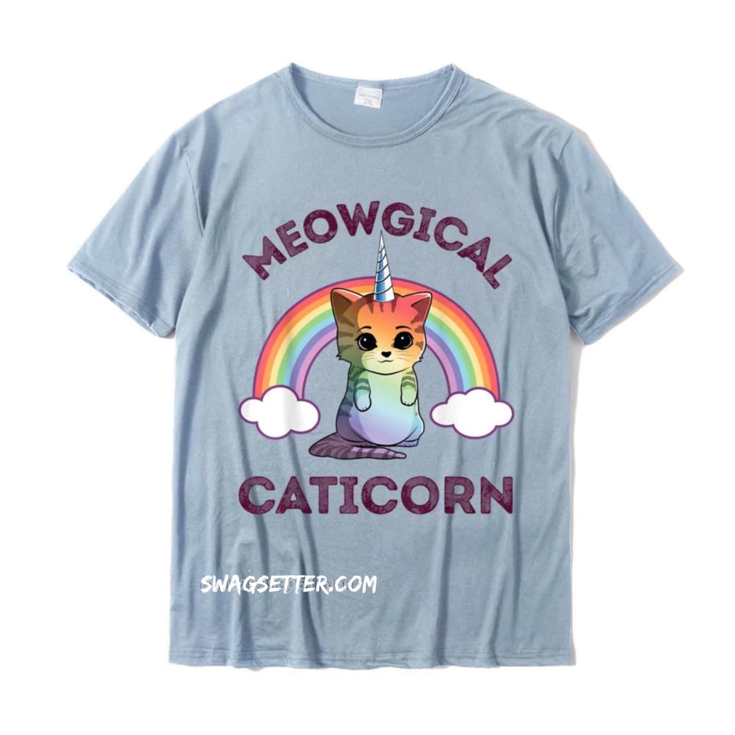 Meowgical Caticorn T Shirt Cotton Casual