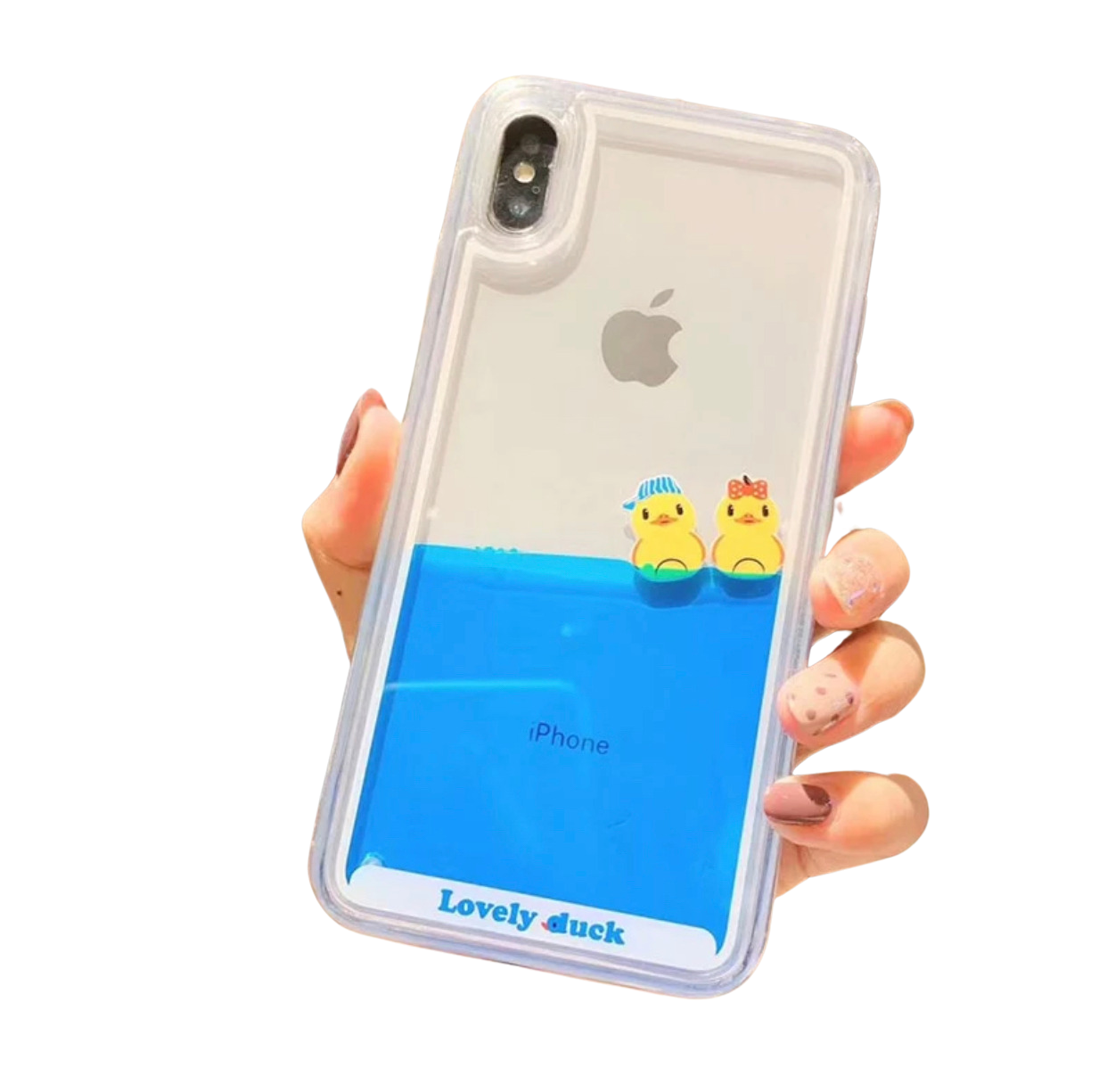 Swimming Duck Liquid Cover Case For iPhone Cover