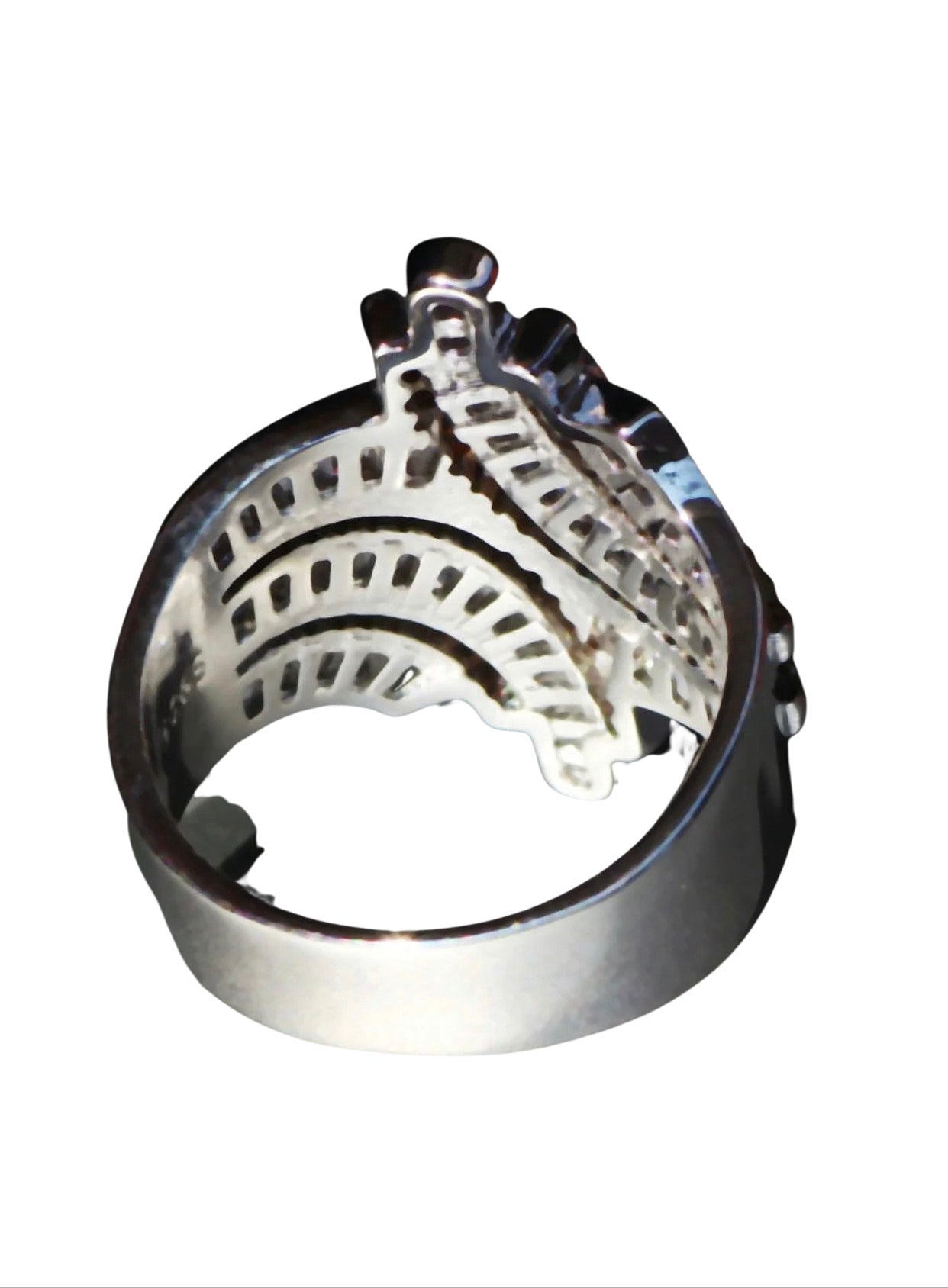 White Zircon Silver Rings