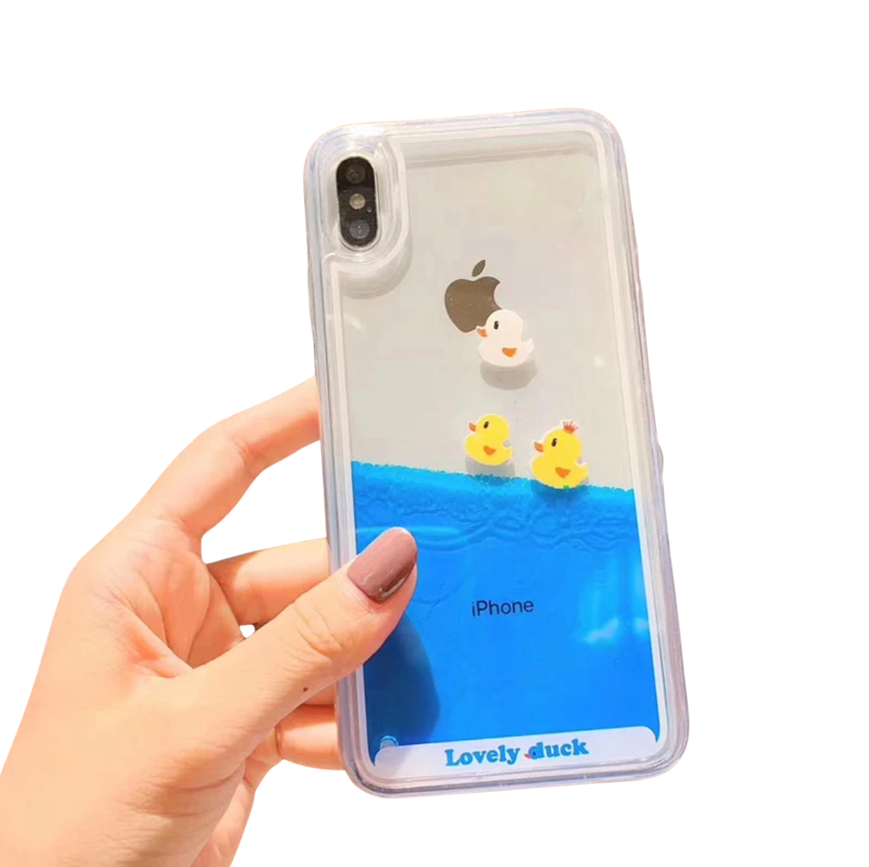 Swimming Duck Liquid Cover Case For iPhone Cover