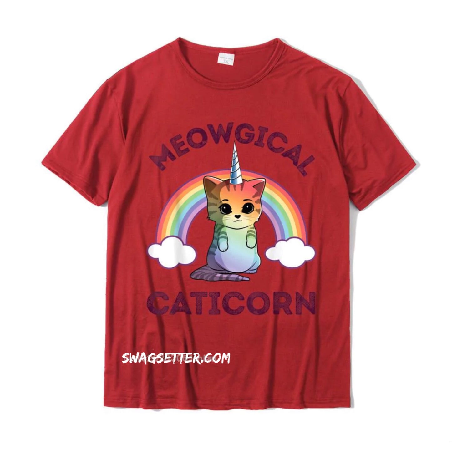 Meowgical Caticorn T Shirt Cotton Casual