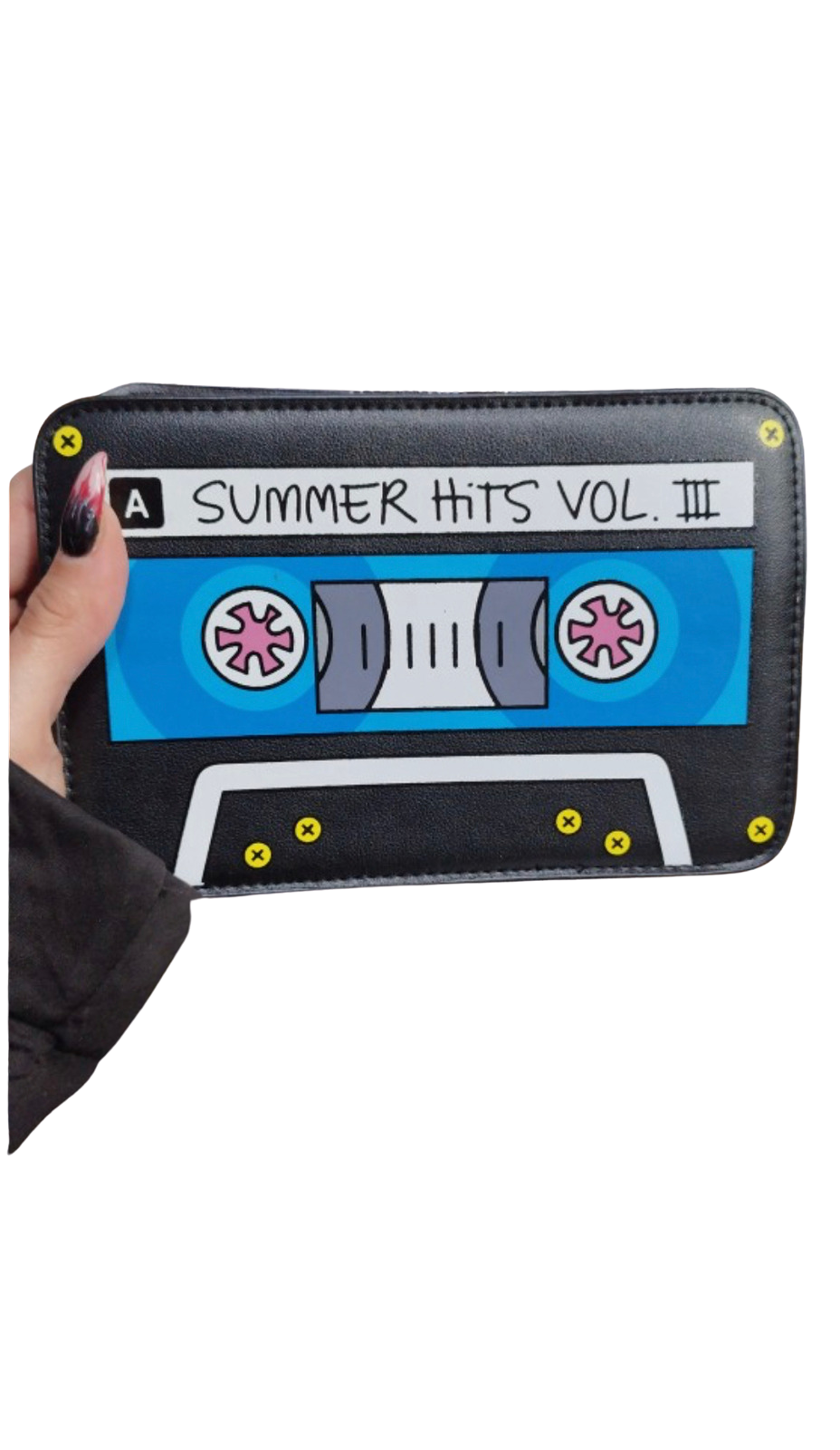 Tape Recorder Bag Women's Pu Leather Chain Crossbody Bag Clutch Purse