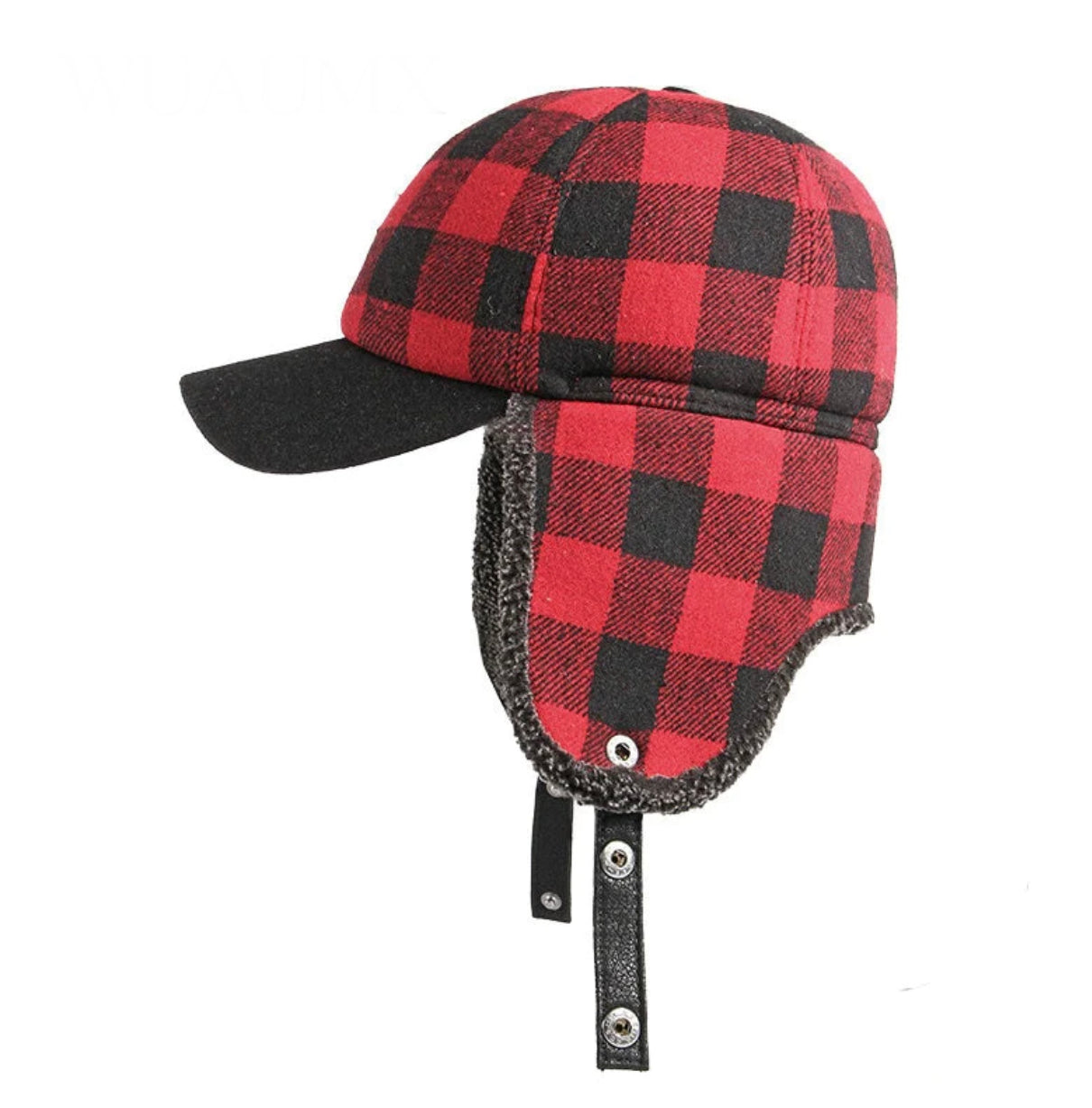 Winter Plaid Bomber Hat