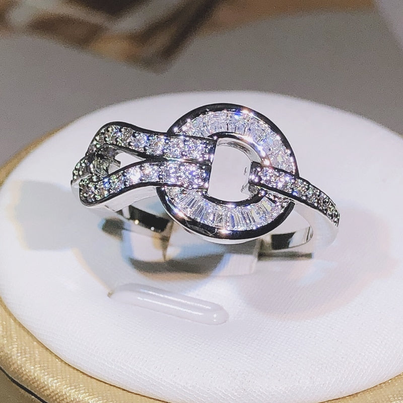 Round Loop Ring 925 Sterling Silver Jewelry