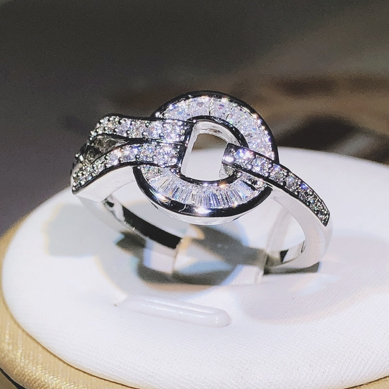 Round Loop Ring 925 Sterling Silver Jewelry