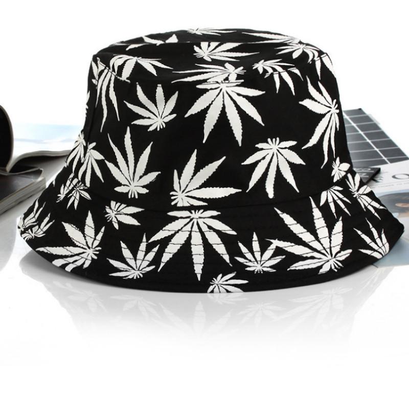Leaf Bucket Hat Fishing Cap