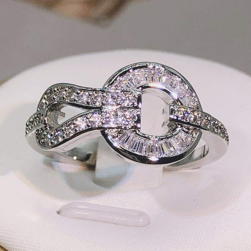 Round Loop Ring 925 Sterling Silver Jewelry