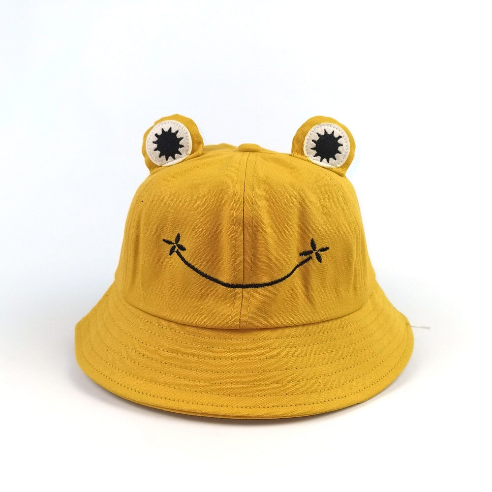 Frog Bucket Hat Panama Fishing Cap Cute Adult Size And Child Size
