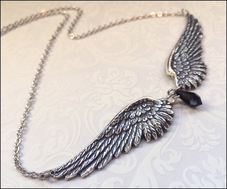 Vintage Angel Wings Necklace for Women