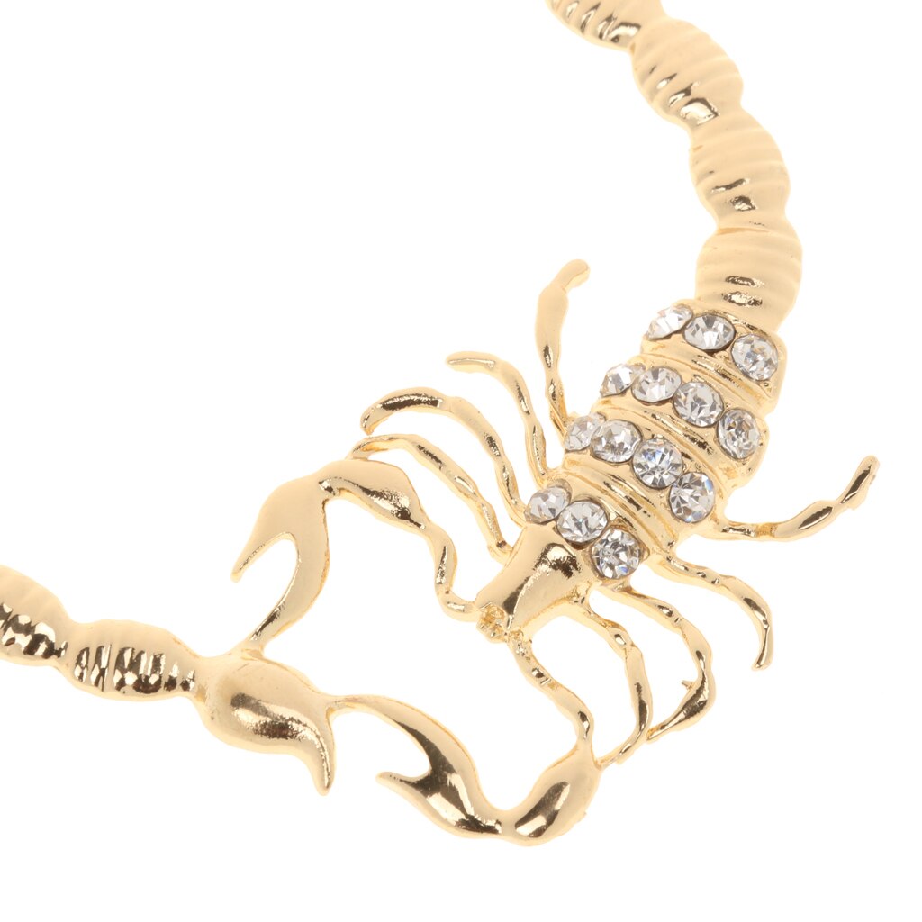 Scorpion Stripe Crystal Bamboo Hoops Earrings Jewelry
