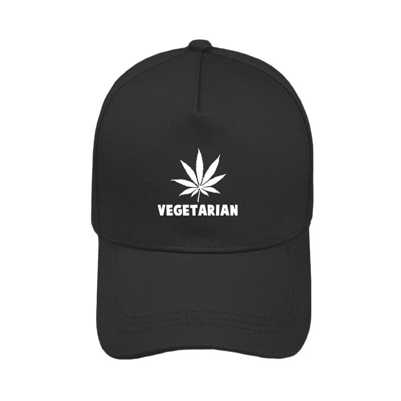 Vegan Vegetarian Weed baseball caps