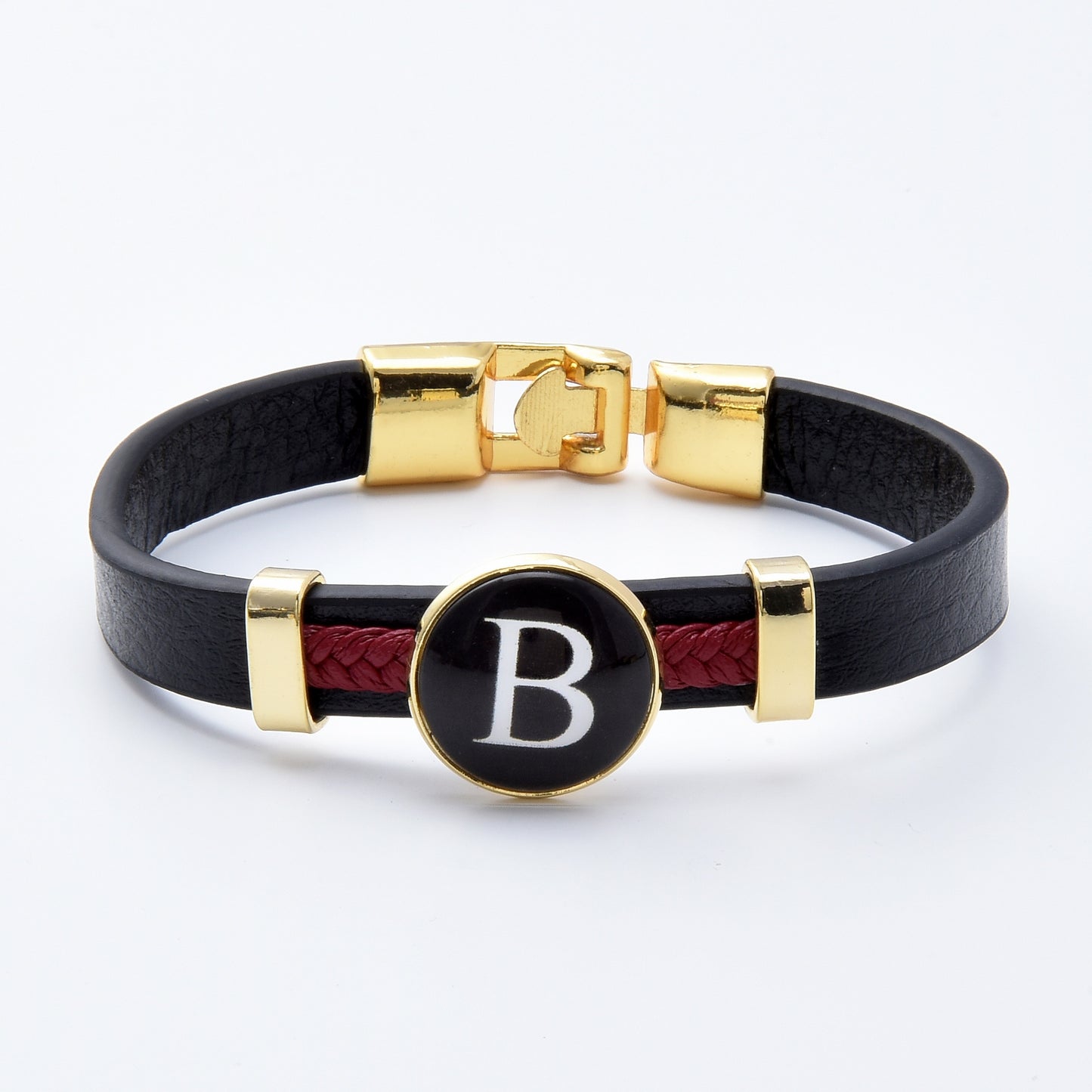 Letter Glass Bead Bracelet