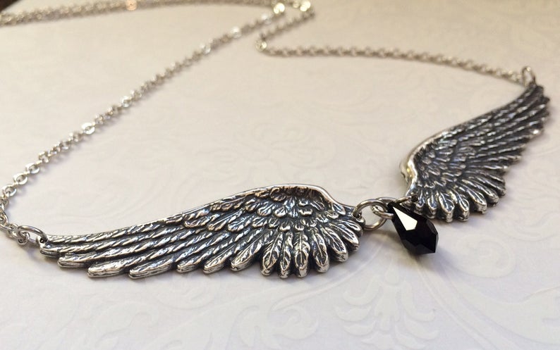 Vintage Angel Wings Necklace for Women