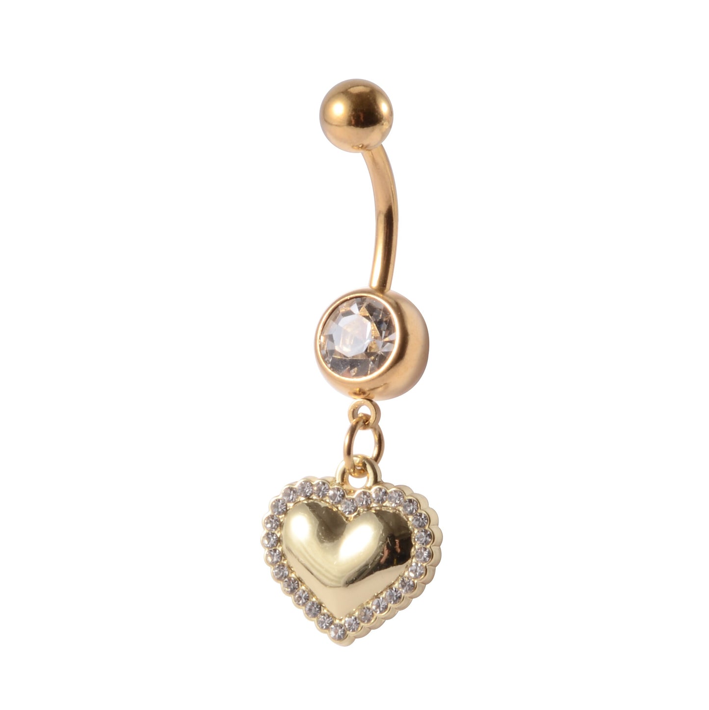 Gold Navel Piercings Dangling Belly Button Rings Body Jewelry