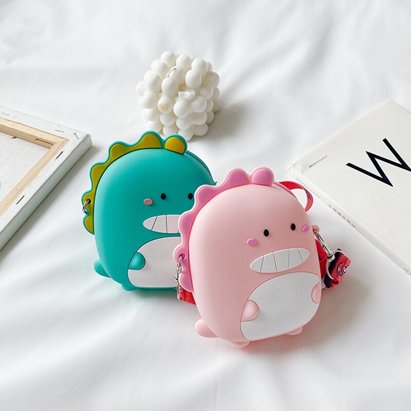 Kids Dinosaur Mini Silicone Messenger Bag