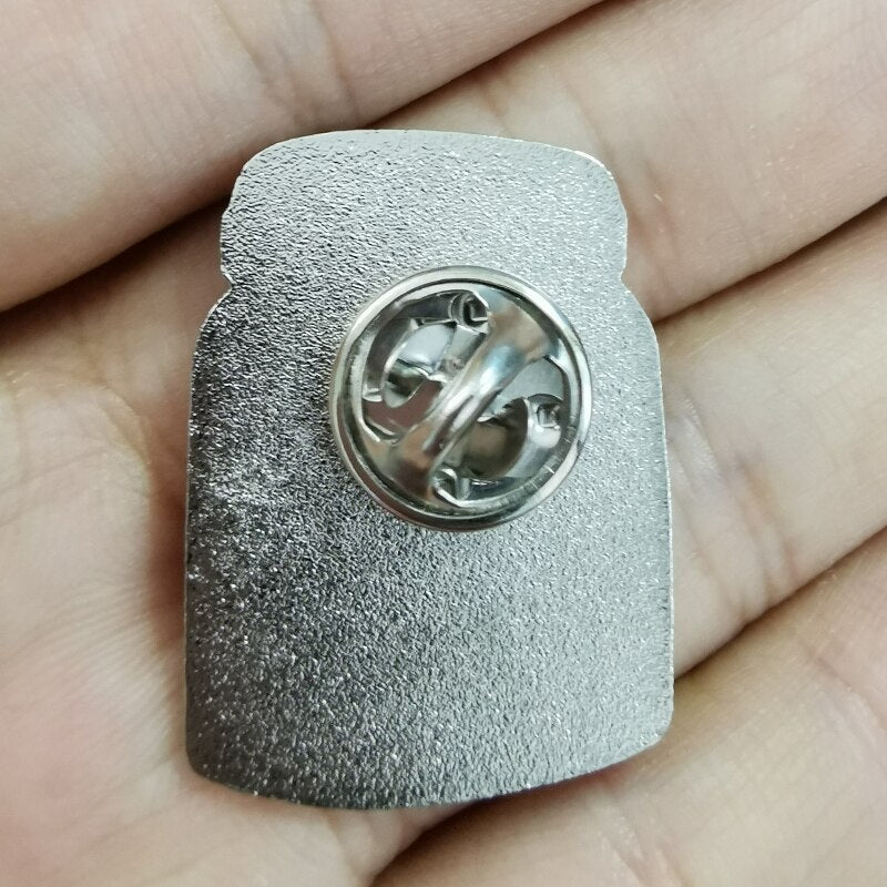 Jar with Marijuana Buds Weed Brooch Jar of Love Enamel Pins