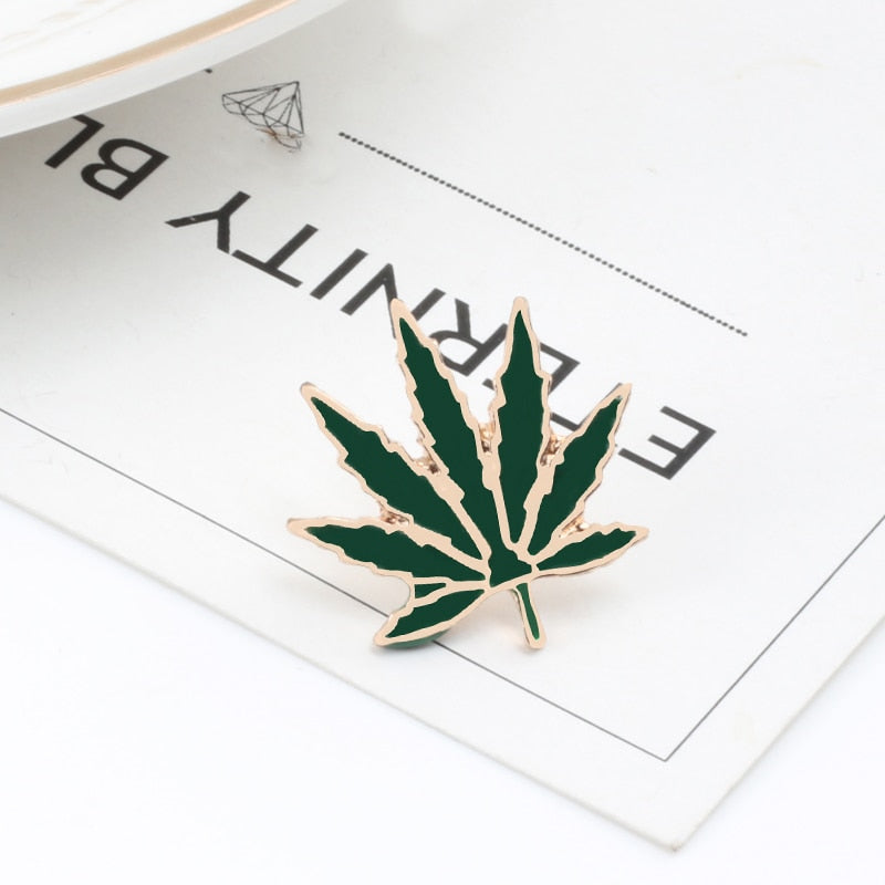 Marijuana Leaf Pin Jewelry