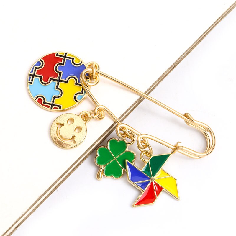 Autism Awareness Enamel Pins Brooches Jewelry