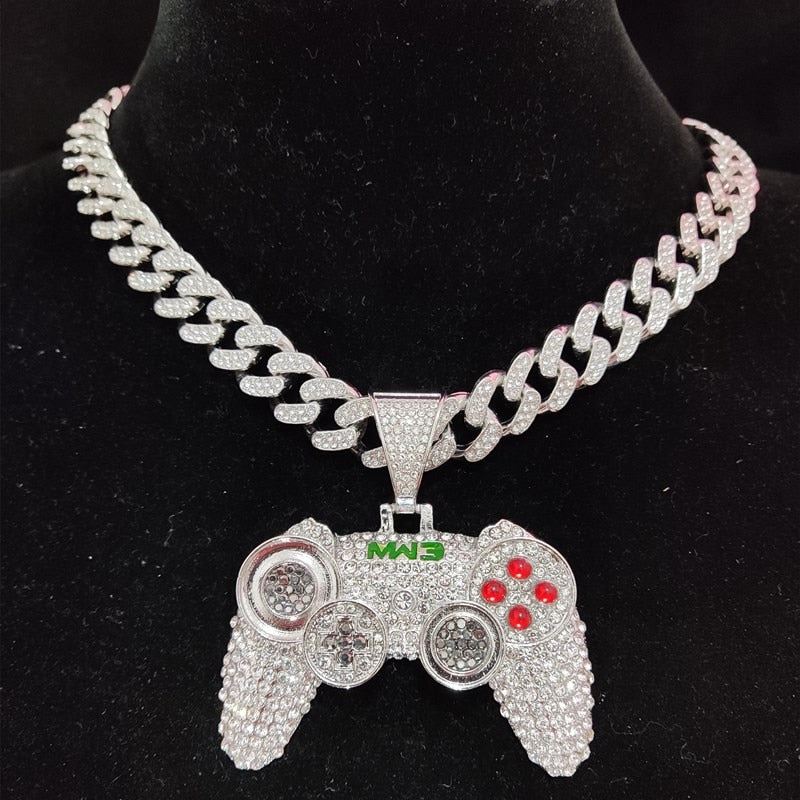 Game Controller Pendant Necklace Jewelry