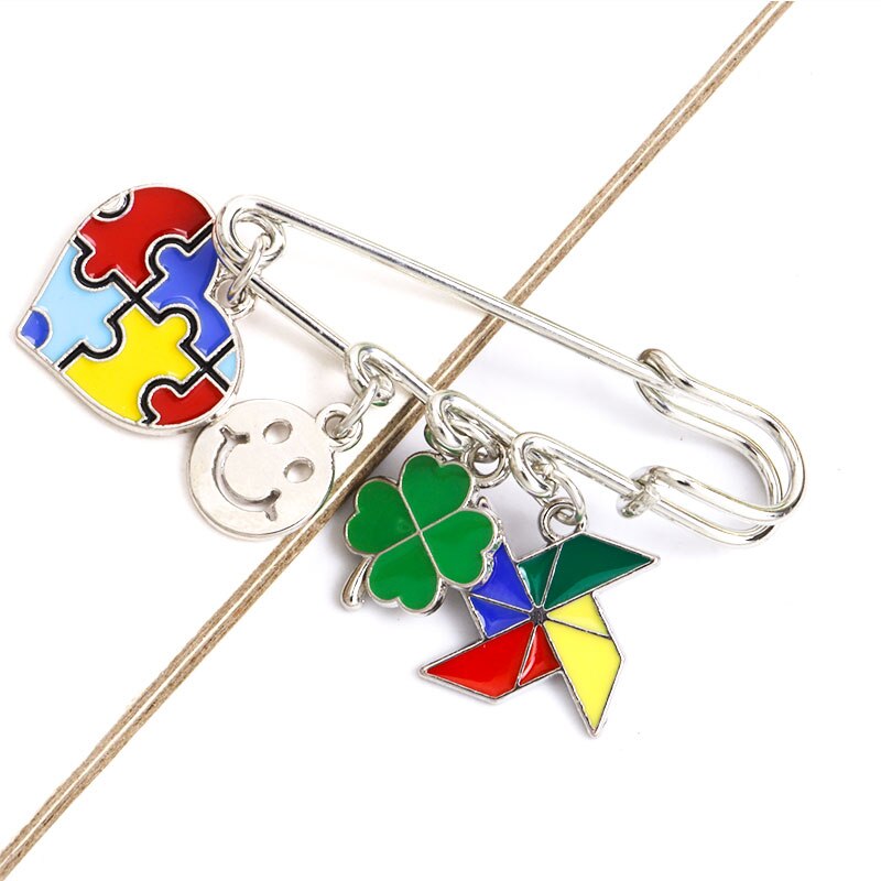 Autism Awareness Enamel Pins Brooches Jewelry