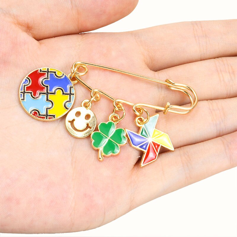 Autism Awareness Enamel Pins Brooches Jewelry