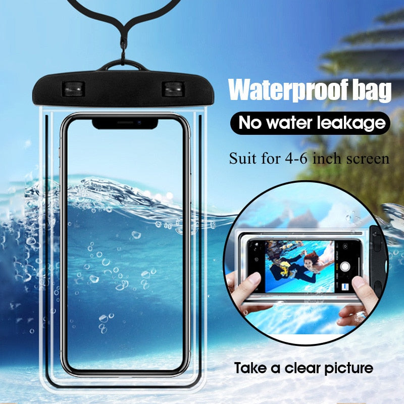 Waterproof Phone Pouch Bag Case (Two Sizes Available)