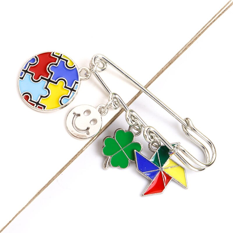Autism Awareness Enamel Pins Brooches Jewelry
