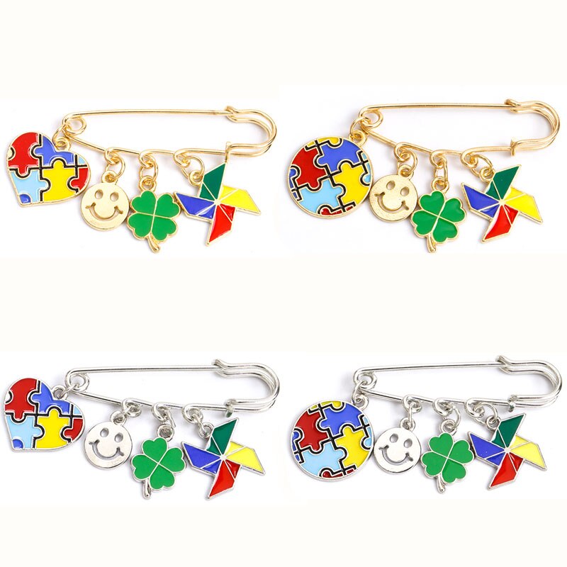 Autism Awareness Enamel Pins Brooches Jewelry