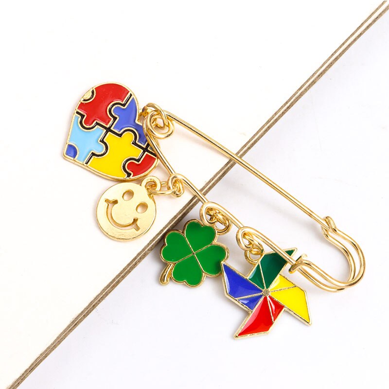 Autism Awareness Enamel Pins Brooches Jewelry