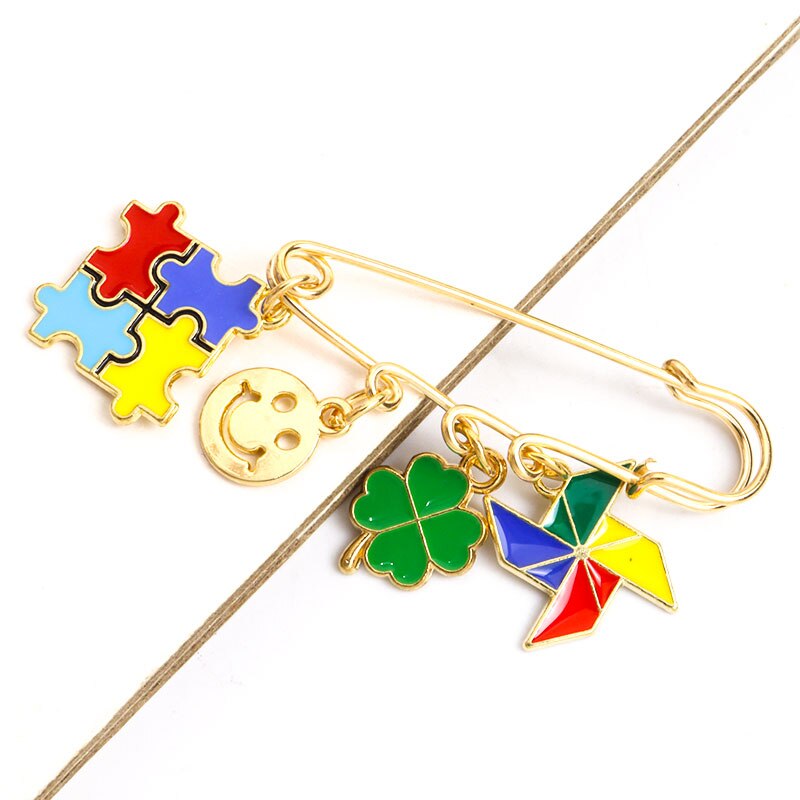 Autism Awareness Enamel Pins Brooches Jewelry