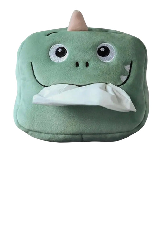 Dinosaur Plush Tissue Box / Baby Wipes Holder For Car