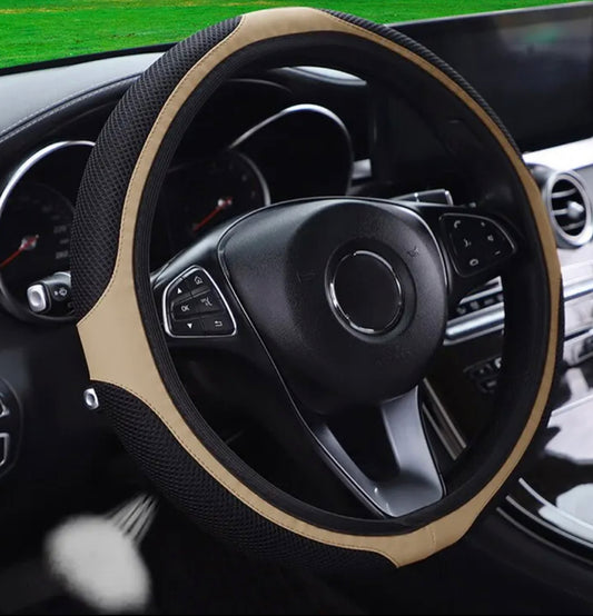 Tan Steering Wheel Cover