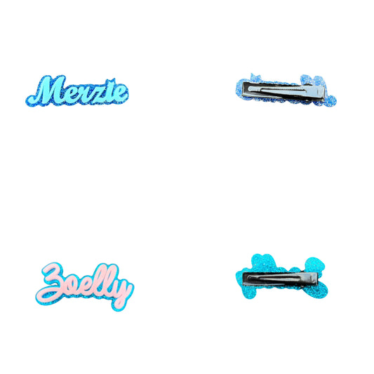 Custom Name Hair Clips