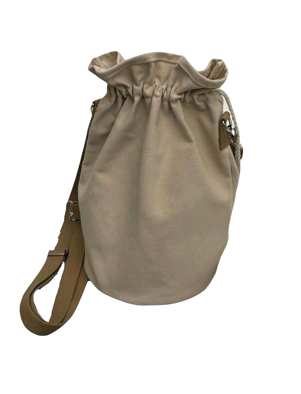 Draw String Money Sign Bucket Bag