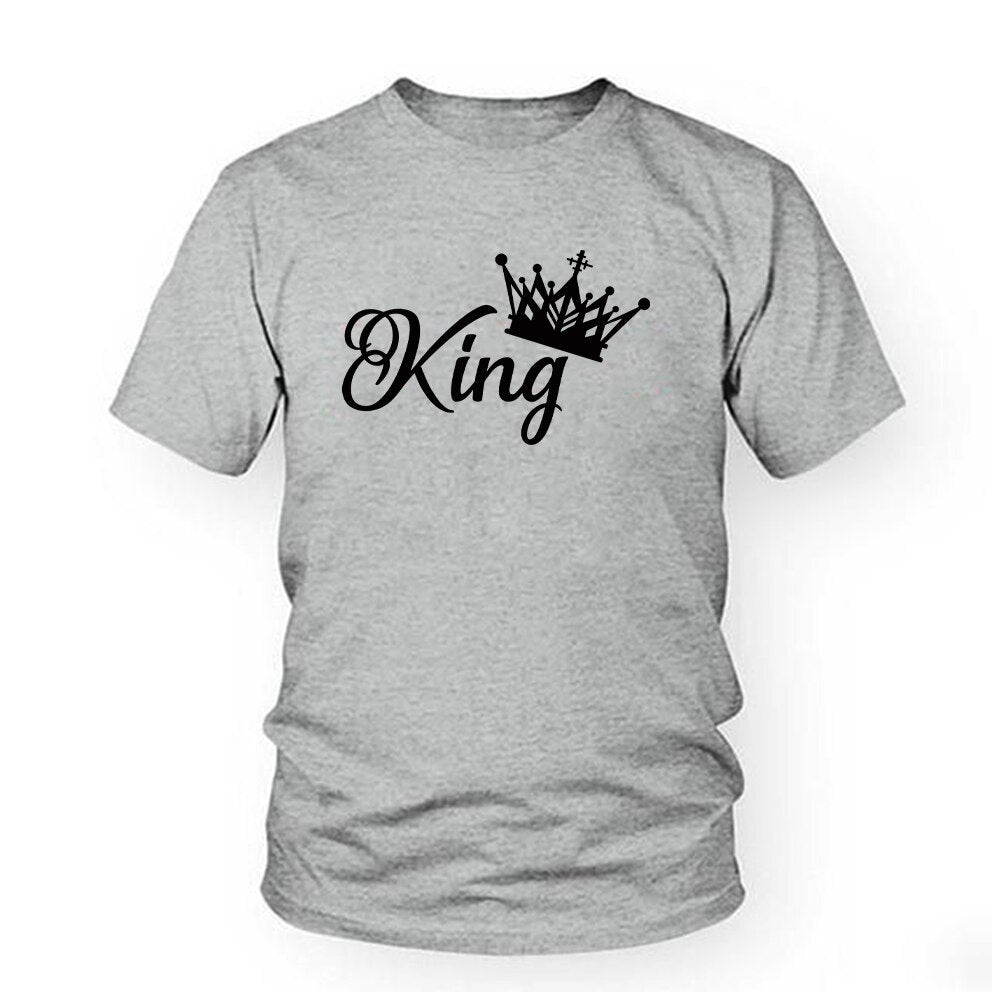 King And Queen Matching Couple T Shirts