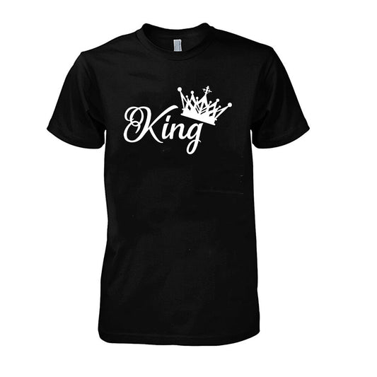 King And Queen Matching Couple T Shirts