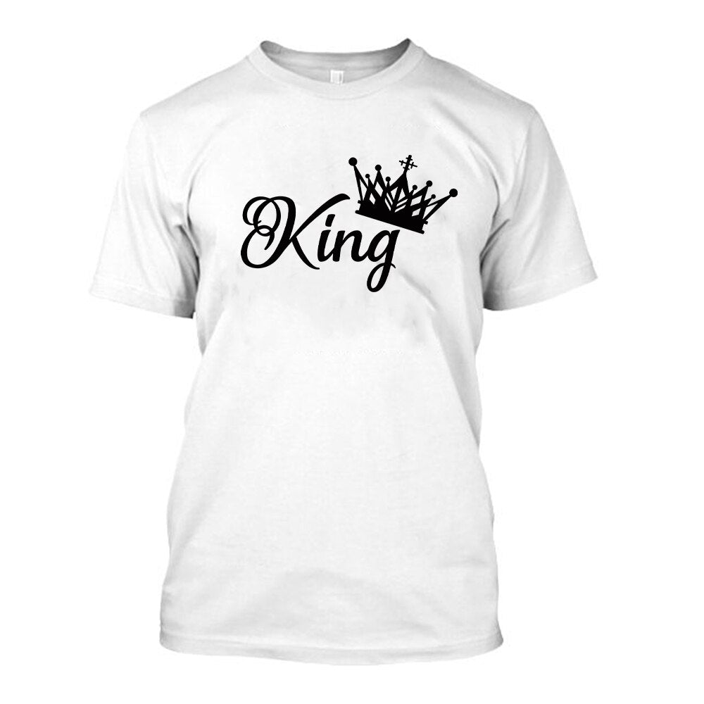 King And Queen Matching Couple T Shirts