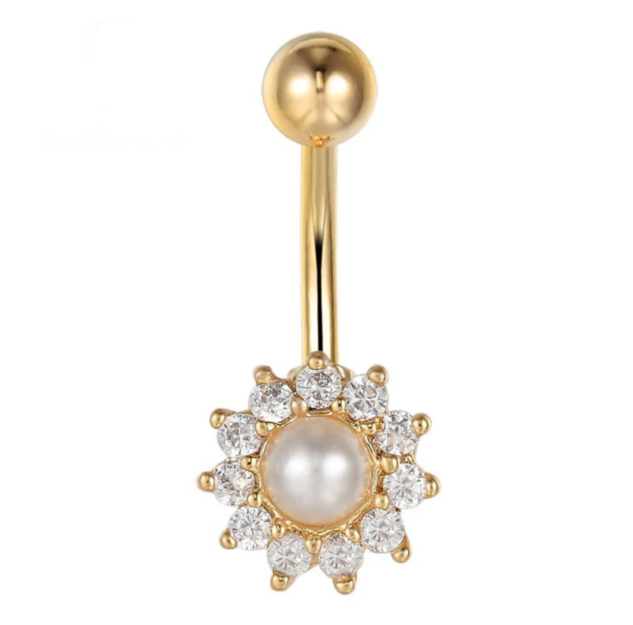 Gold Plated Variety Dangle Navel Belly Button Surgical Steel Piercing Barbell Body Jewelry