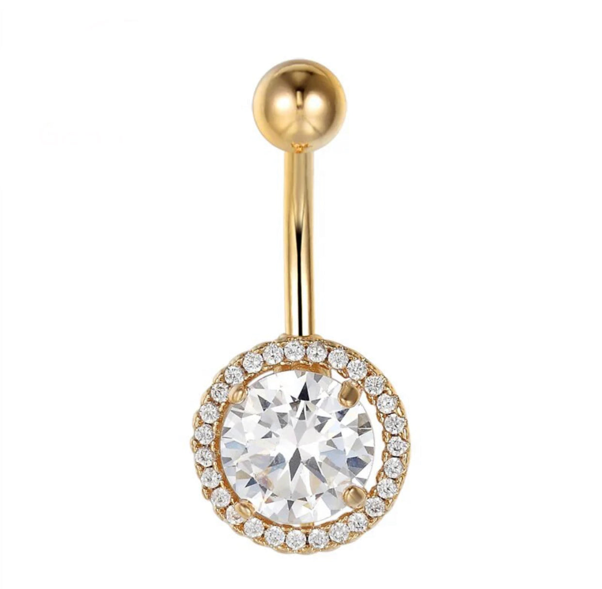 Gold Plated Variety Dangle Navel Belly Button Surgical Steel Piercing Barbell Body Jewelry