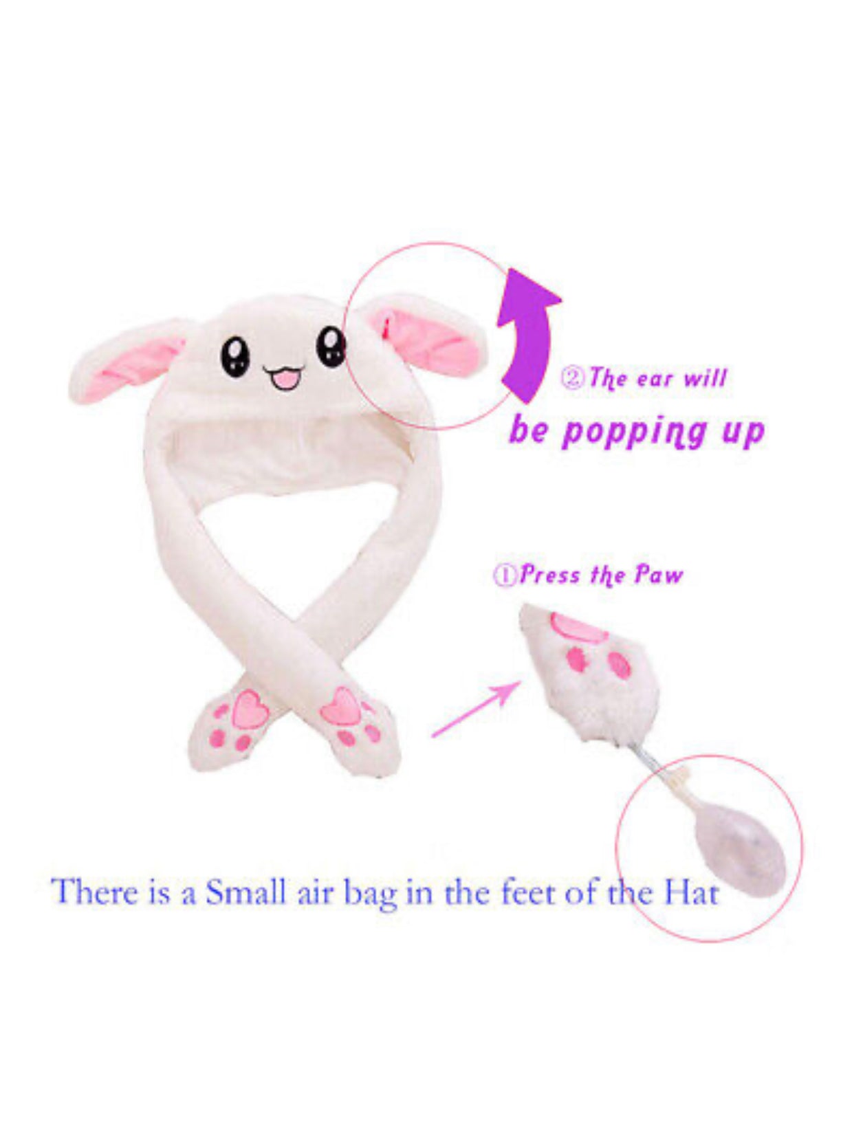 Dragon / Rabbit Pop Up Ear Hat