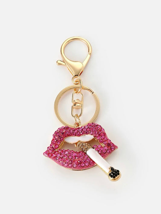 Smoking Lips Keychain