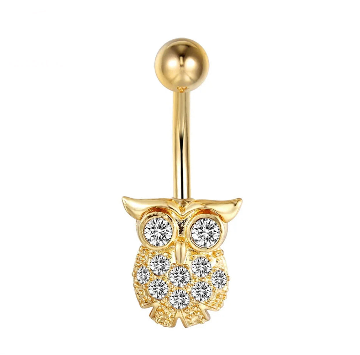 Gold Plated Variety Dangle Navel Belly Button Surgical Steel Piercing Barbell Body Jewelry